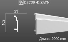 DD102 плинтус Decor Dizayn